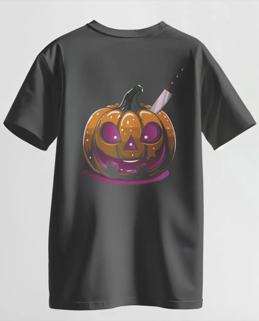Halloween Citrouille T-shirt Dos.webp
