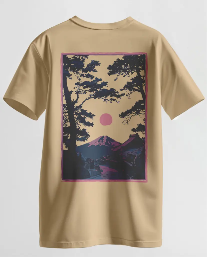 Japon beige T-shirt dos.webp