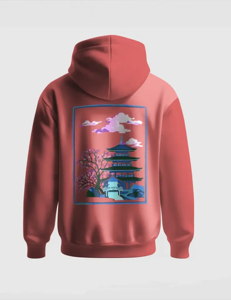 Hoodie Japon Pagode (oui, XS)